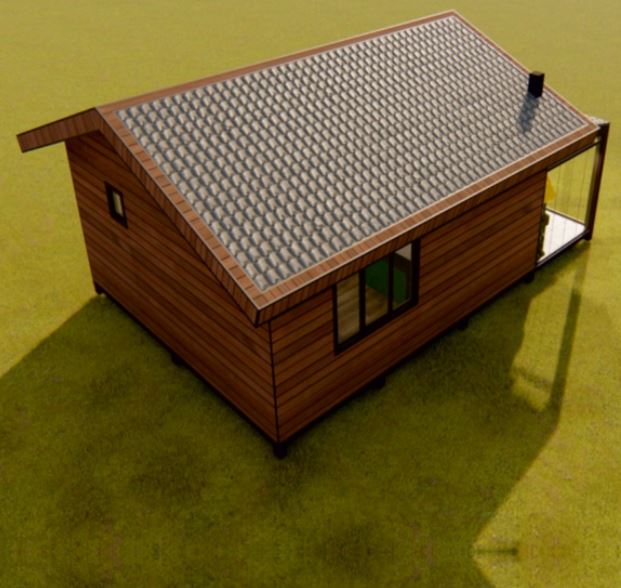 54 m² 1+1 Verandalı Amerikan Mutfaklı Yaşam Alanı