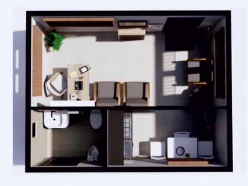 43 m² Verandalı ve Giyotin Camlı Yaşam Alanı: Lüks ve Geniş Modüler Konut