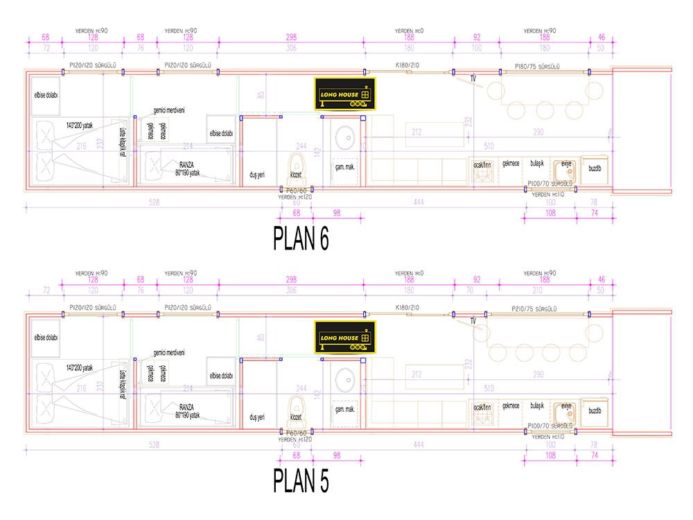 Long House Model 30: O4 Belgeli, Kompakt ve 2 Yatak Odalı Mobil Ev